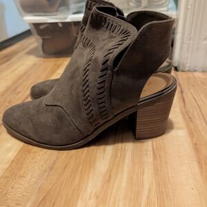 Suede booties